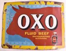 OXO - LARGE 20TH CENTURY POINT OF SALE PORCELAIN ENAMEL SIGN