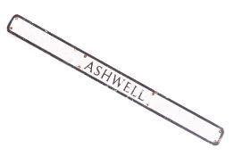 ASHWELL - ALUMINIUM STREET SIGN