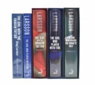 LARSSON, STIEG. 2008 THE GIRL WITH THE DRAGON TATTOO SIGNED PROOF & FOUR OTHERS
