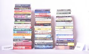 SIGNED MODERN FIRST EDITIONS. LARGE COLLECTION OF SIGNED & UNSIGNED LITERARY FICTION & THRILLERS