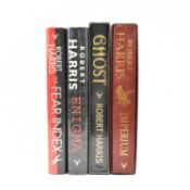 HARRIS, ROBERT. FOUR SIGNED TITLES INCL. TWO UNOPENED LIMITED EDITIONS