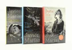 MARIAS, JAVIER. THREE SIGNED FIRST EDITIONS IN ENGLISH