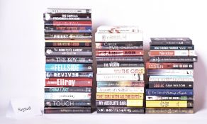 SIGNED MODERN FIRST EDITIONS. LARGE COLLECTION OF THRILLERS
