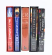 LIU, CIXIN. TWO SIGNED LIMITED EDITIONS TOGETHER WITH THREE KEN LIU TITLES