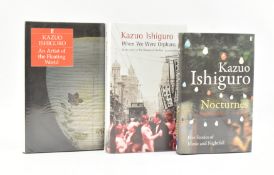 ISHUGURO, KAZUO. THREE FIRST ENGLISH EDITIONS, TWO BEING SIGNED