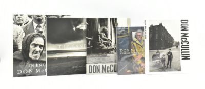 PHOTOGRAPHY. COLLECTION OF FIVE FIRST EDITIONS SIGNED BY DON MCCULLIN
