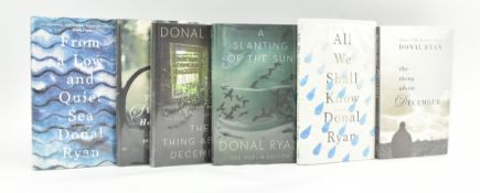 RYAN, DONAL. COLLECTION OF SIX SIGNED FIRST EDITION & PROOF COPIES