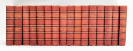 LLOYD'S NATURAL HISTORY. SIXTEEN VOLUMES IN CONTEMP. CLOTH ILLUSTRATED WITH COLOUR PLATES