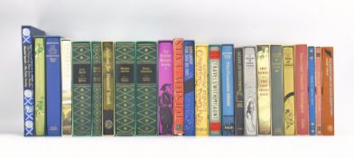 FOLIO SOCIETY. COLLECTION OF FICTION TITLES IN SLIPCASE INCL. DICKENS, TWAIN, GREENE ETC