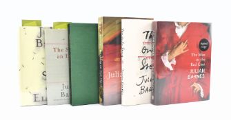 BARNES, JULIAN. FIVE SIGNED FIRST EDITIONS & A PROOF COPY