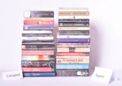 SIGNED MODERN FIRST EDITIONS. LARGE COLLECTION OF THRILLERS, HISTORICAL & LITERARY FICTION TITLES