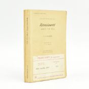 FORESTER, C. S. 1954 HORNBLOWER GOES TO SEA UNCORRECTED PROOF COPY