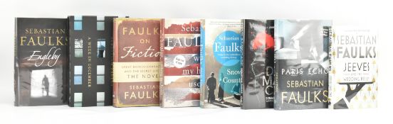 FAULKS, SEBASTIAN. COLLECTION OF SEVEN SIGNED FIRST EDITIONS & ANOTHER