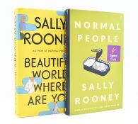 ROONEY, SALLY. 2018 NORMAL PEOPLE SIGNED FIRST EDITION, FIRST IMPRESSION IN DUST WRAPPER & ANOTHER