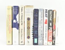 NON FICTION. NINE SIGNED FIRST EDITION WORKS & ANOTHER