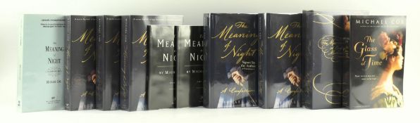 COX, MICHAEL. TEN ADVANCE PROOF COPIES OF THE MEANING OF NIGHT & SIMILAR