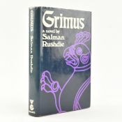 RUSHDIE, SALMAN. 1975 GRIMUS A NOVEL FIRST EDITION IN DUST WRAPPER