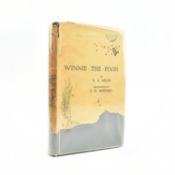 MILNE, A. A. 1927 WINNIE THE POOH FIRST EDITION IN FIRST ISSUE DUST JACKET