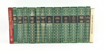 FOLIO SOCIETY. COLLECTION OF FOURTEEN CHARLES DICKENS WORKS IN SLIPCASES