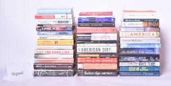 SIGNED MODERN FIRST EDITIONS. LARGE COLLECTION OF CONTEMPORARY LITERARY FICTION TITLES