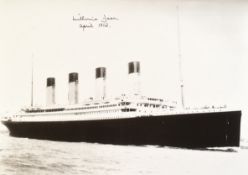 RMS TITANIC - MILLVINA DEAN (YOUNGEST SURVIVOR) - SIGNED 8X12