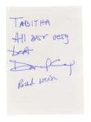 DANIEL CRAIG & RACHEL WEISZ - AUTOGRAPHS ON PAPER