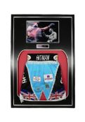 BOXING - RICKY HATTON - LIMITED EDITION REPLICA SIGNED SHORTS DISPLAY