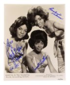 MARTHA REEVES & THE VANDELLAS - SIGNED 10X12