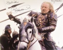 FROM THE COLLECTION OF BERNARD HILL - LORD OF THE RINGS - AUTOGRAPHED 8X10