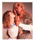 LINDA HAMILTON - TERMINATOR - BEAUTY & THE BEAST - SIGNED 8X10