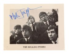 MICK JAGGER - THE ROLLING STONES - EARLY AUTOGRAPHED PROMO PHOTO