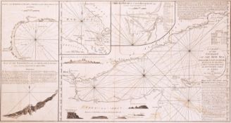 SEA CHARTS. 1798 A CHART OF THE ENTRANCE OF THE RED SEA PUBL. LAURIE & WHITTLE