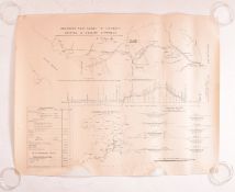 19TH CENTURY PLAN OF PROPOSED SHIP CANAL TO CONNECT BRISTOL & ENGLISH CHANNELS