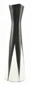 MODERNIST BLACK AND WHITE TWO TONE CERAMIC VASE