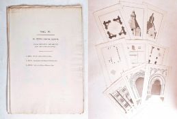 GLASTONBURY LOCAL INTEREST. COLLECTION OF UNFRAMED PLANS OF GLASTONBURY ABBEY