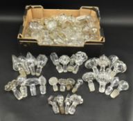 COLLECTION OF 19TH CENTURY VICTORIAN GLASS DECANTER BOTTLE STOPPERS