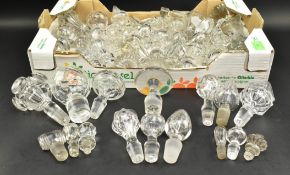 COLLECTION OF 19TH CENTURY VICTORIAN GLASS DECANTER BOTTLE STOPPERS