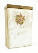 A MID CENTURY MOTHER OF PEARL CIGARETTE CASE / CARD HOLDER
