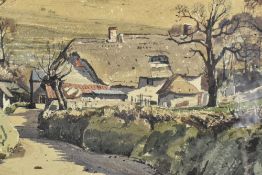 CLAUDE MUNCASTER (1903-1974) - BOSCOMBE IN DORSET - WATERCOLOUR ON PAPER