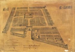 GREATER LONDON INTEREST - ENGRAVED PLAN OF THE CATTLE MARKET, ISLINGTON