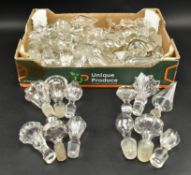 COLLECTION OF 19TH CENTURY VICTORIAN GLASS DECANTER BOTTLE STOPPERS