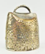 SMALL 20TH CENTURY WMF ELECTROPLATED HAMMERED COW / GOAT BELL