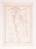EGYPT. 1788 MAP OF EGYPT DRAWN FROM D ' ANVILLE'S ATLAS ENGR. J. HARRISON, UNFRAMED