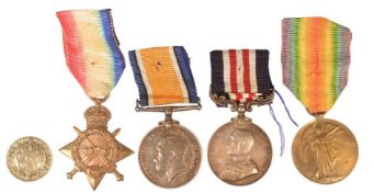 WWI FIRST WORLD WAR MEDAL GROUP - ROYAL ARMY MEDICAL CORP