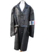 WWII SECOND WORLD WAR FRENCH RESISTANCE ARMBAND & COAT