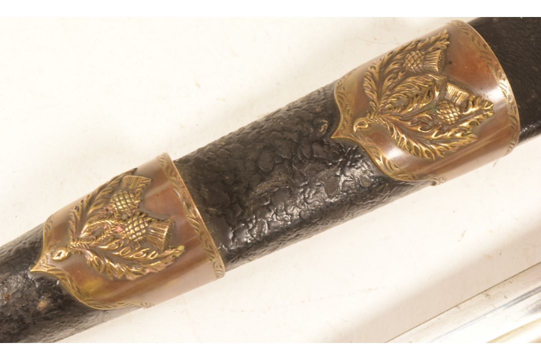 19TH CENTURY VICTORIAN SCOTTISH SEAFORTH 78TH HIGHLANDERS DIRK - Image 4 of 10