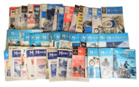 AUTOMOBILIA - POST WAR ' THE MOTOR CYCLE ' MAGAZINES