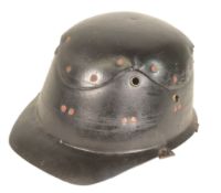 LEATHER COAL MINERS SAFETY HELMET