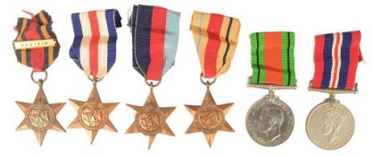 WWII SECOND WORLD WAR MEDAL GROUP