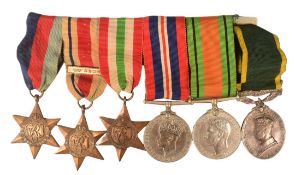 WWII SECOND WORLD WAR MEDAL GROUP - RIFLE BRIGADE